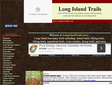 Tablet Screenshot of longislandtrails.com